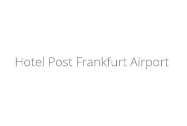 Hotel Post Frankfurt Airport